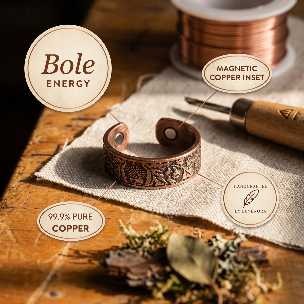 Luvenora's Bole Copper Ring