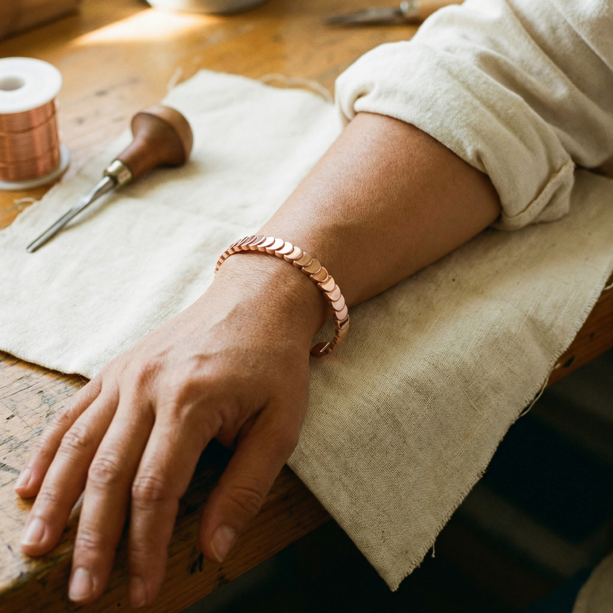 Luvenora's Tide Copper Bracelet