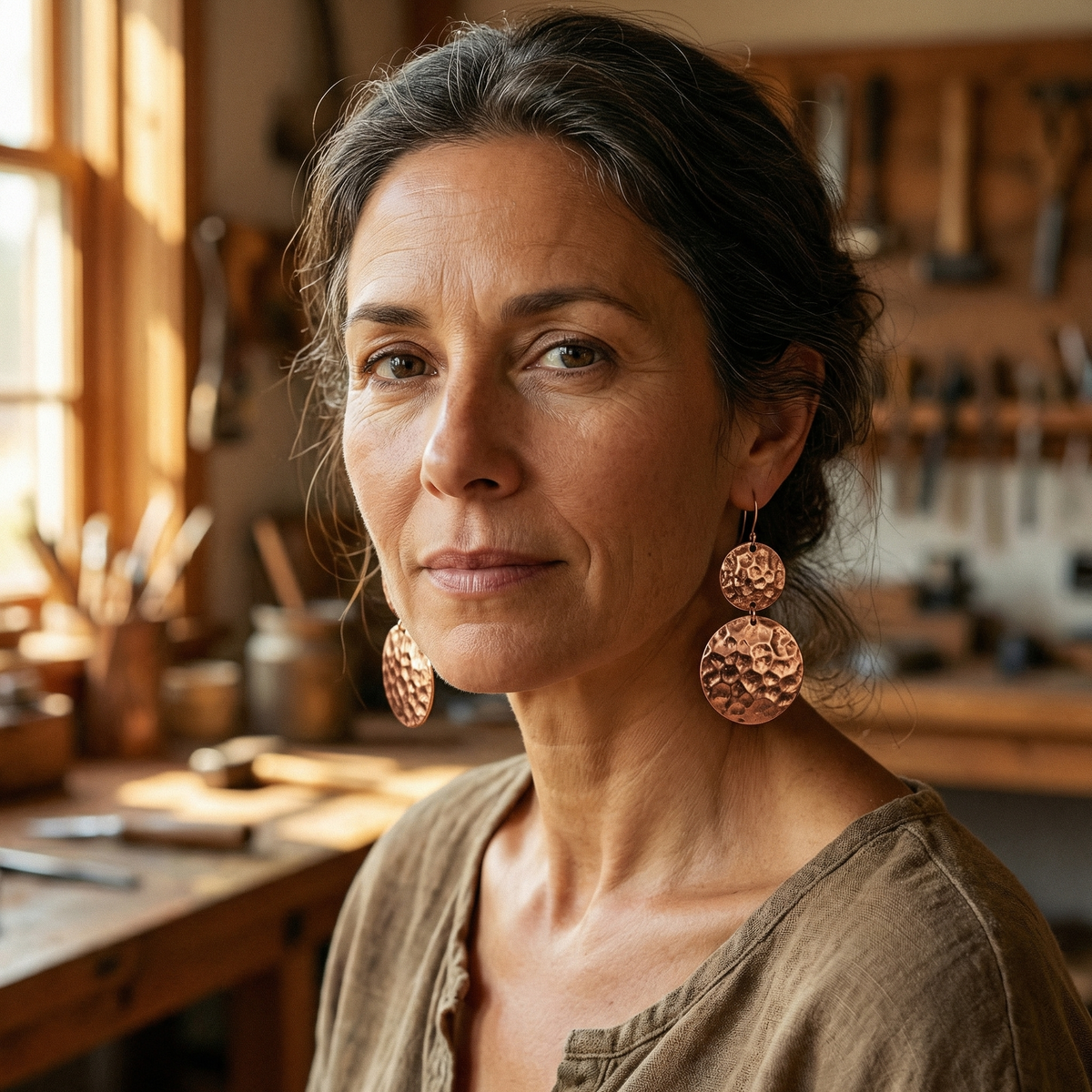 Luvenora's Solstice Copper Earrings