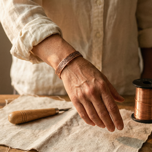 Luvenora's Flow Copper Bracelet