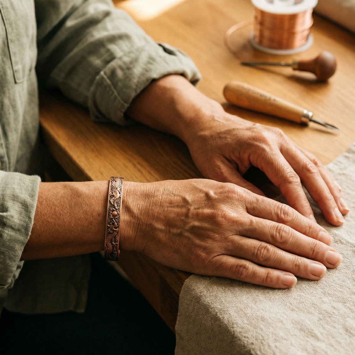 Luvenora's Loam Copper Bracelet