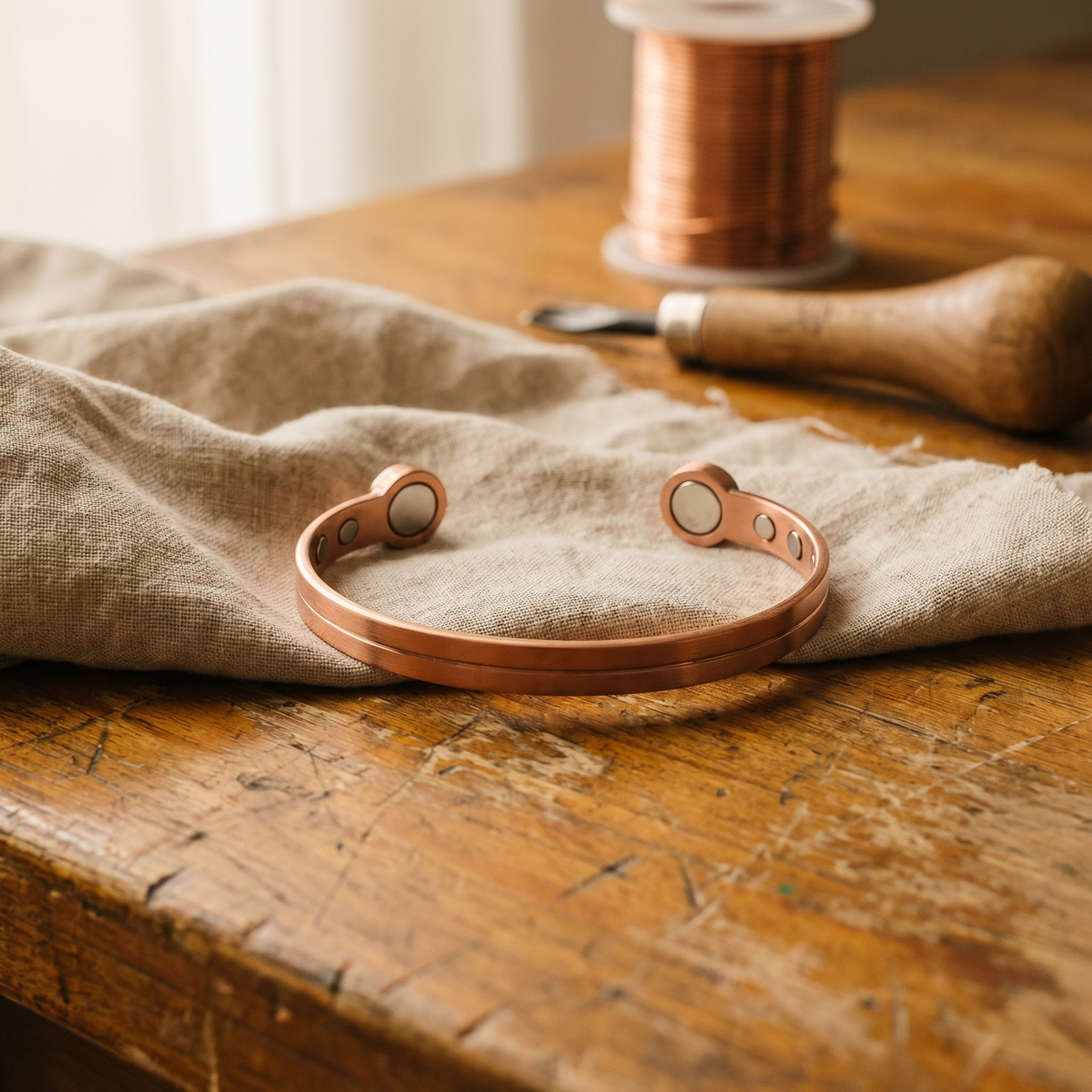 Luvenora's Wick Copper Bracelet