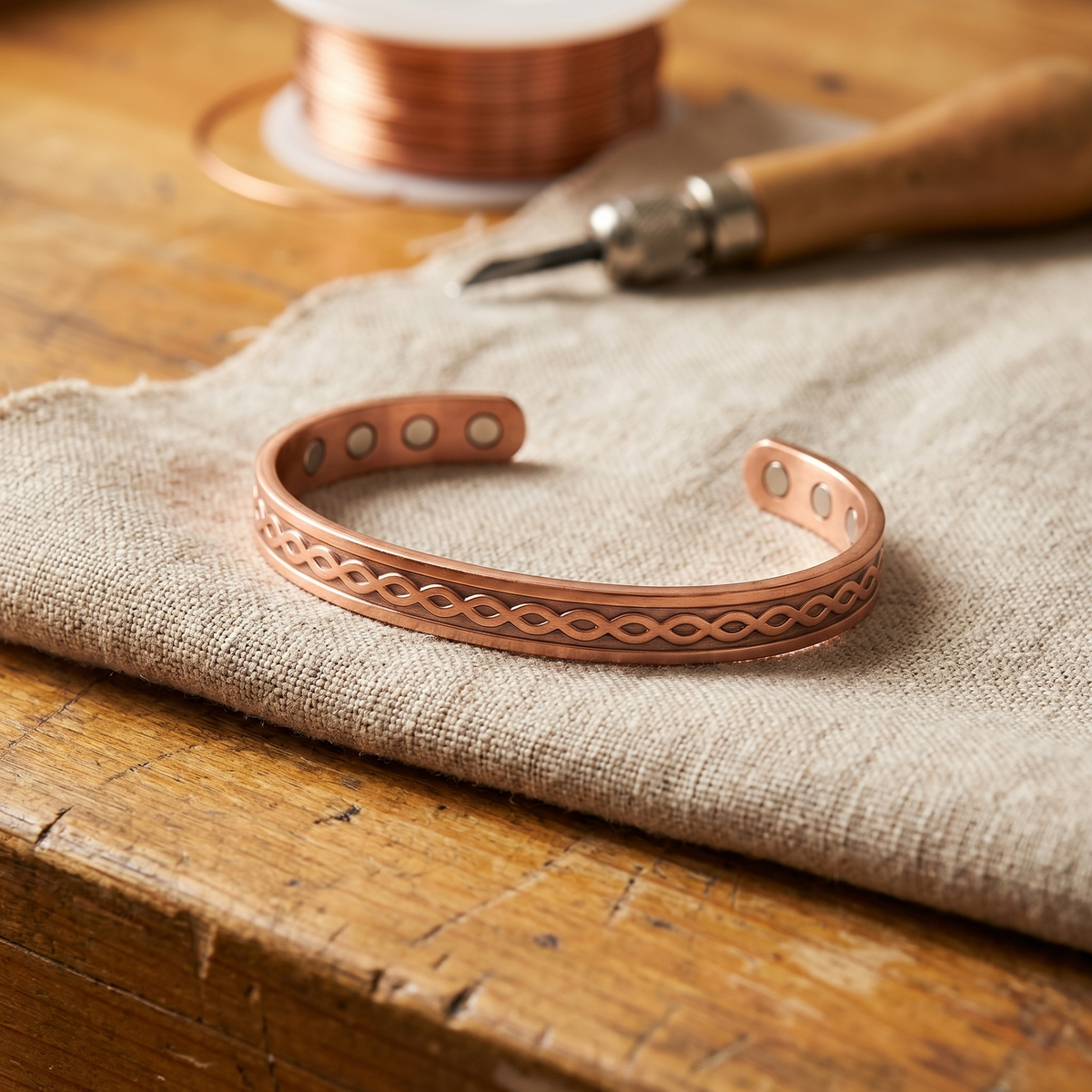 Luvenora's Current Copper Bracelet