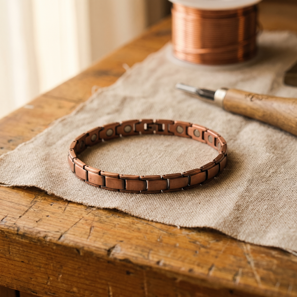 Luvenora's Shore Copper Anklet