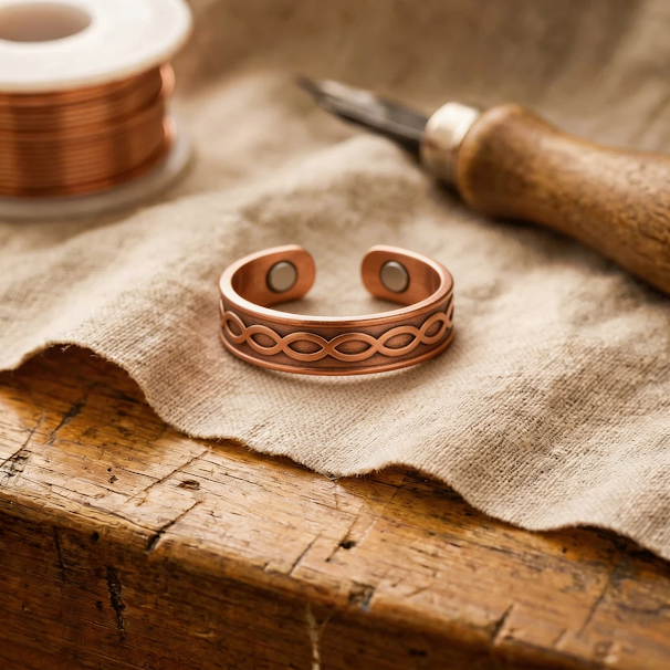 Luvenora's Char Copper Ring