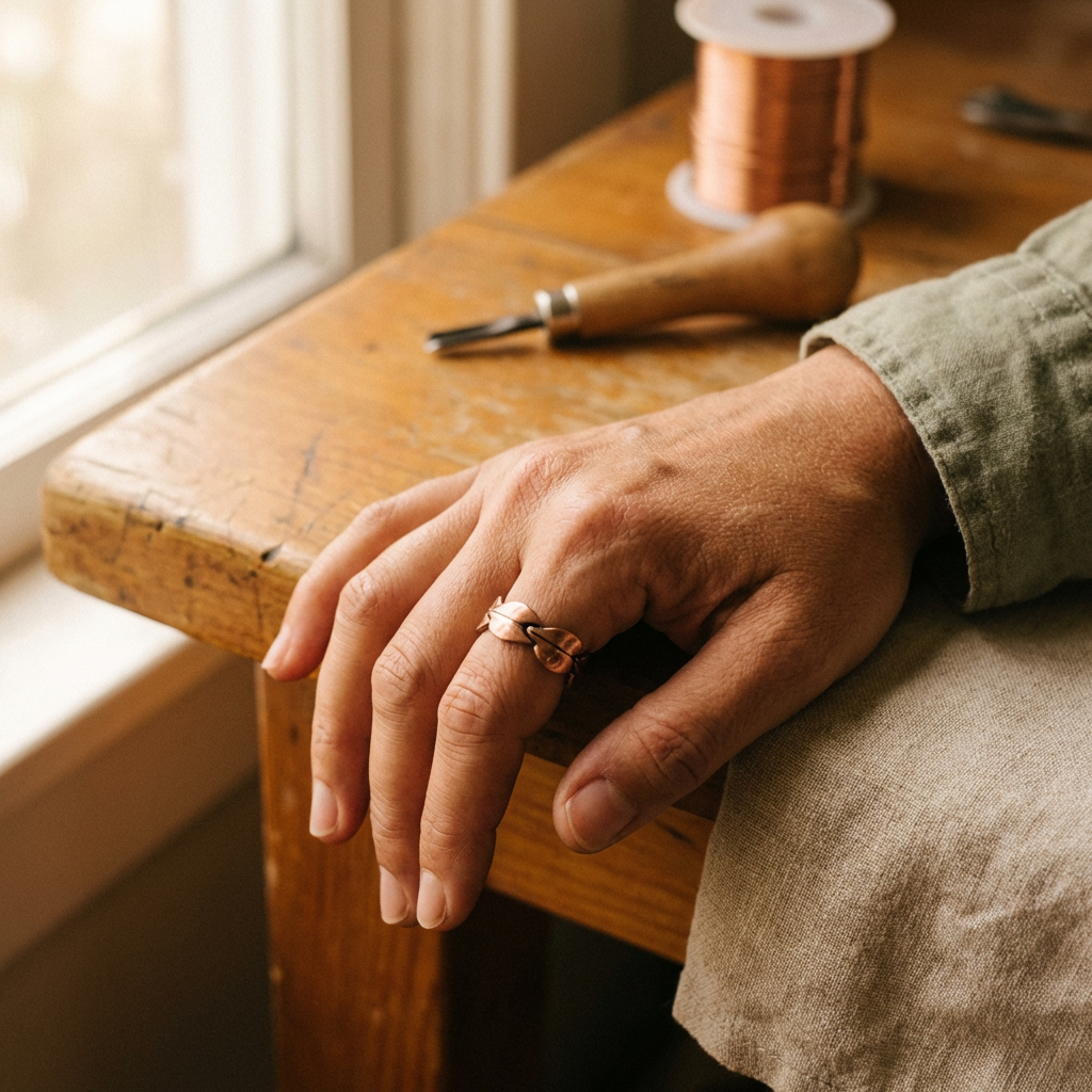 Luvenora's Bind Copper Ring