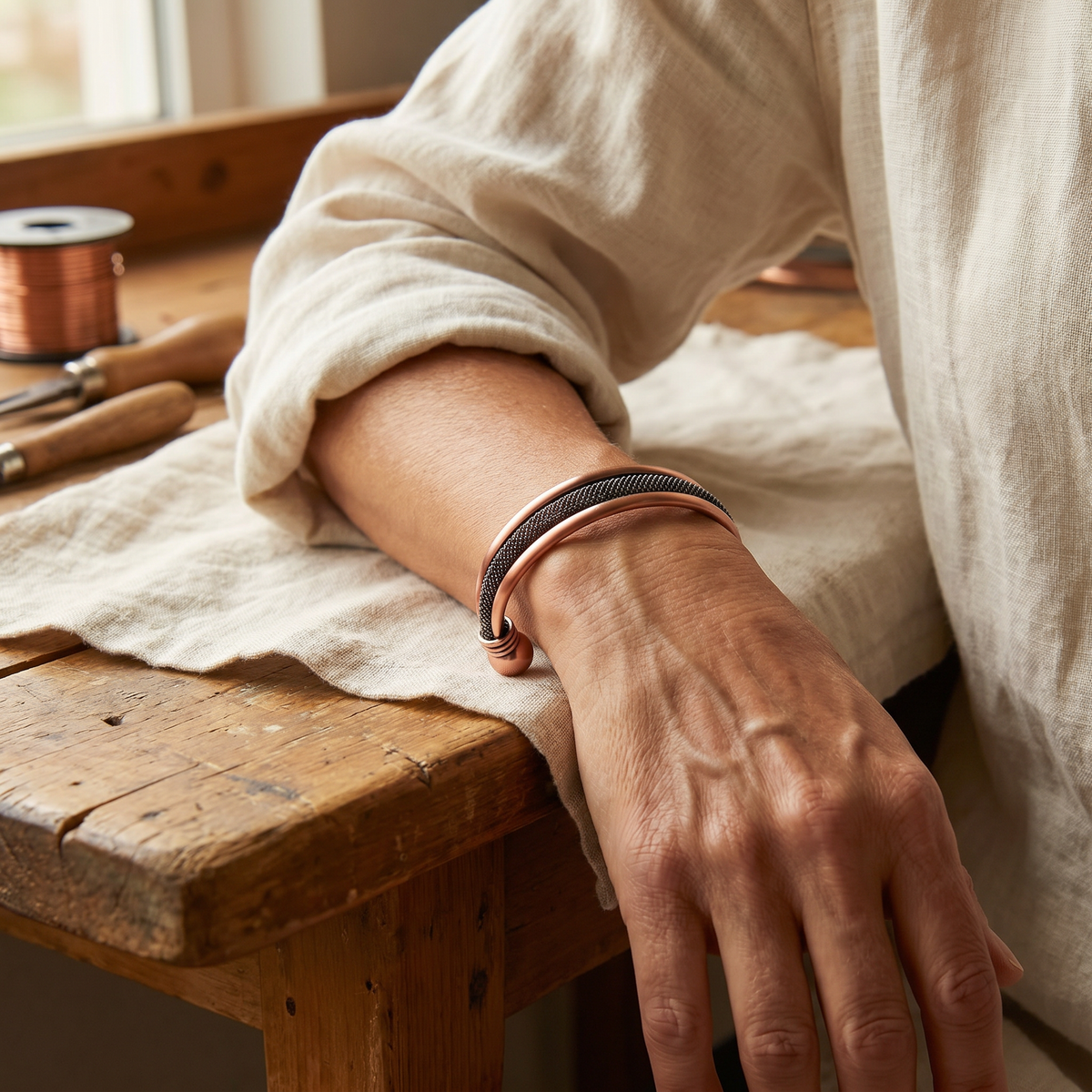 Luvenora's Cairn Copper Bracelet