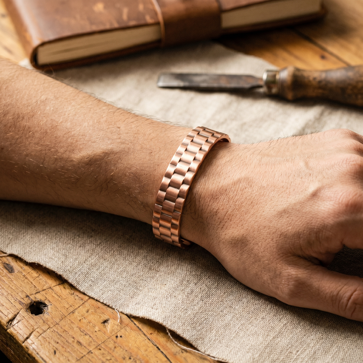 Luvenora's Ore Men's Copper Bracelet