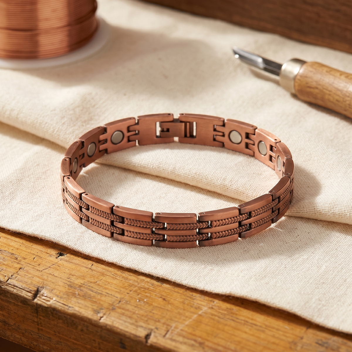 Luvenora's Pike Men's Copper Bracelet