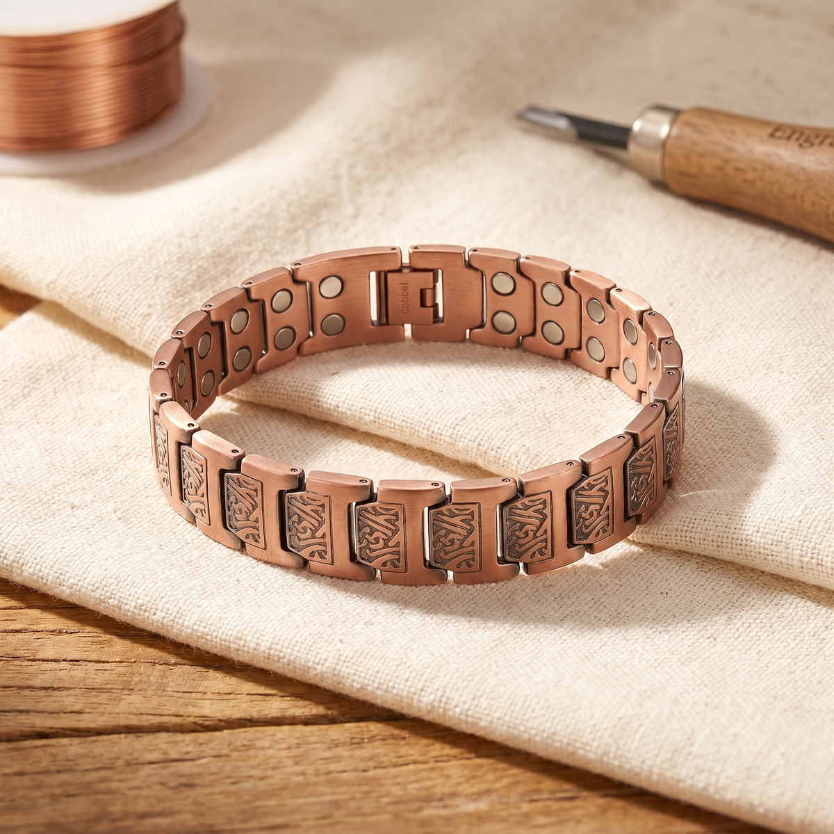 Luvenora's Glen Men's Copper Bracelet