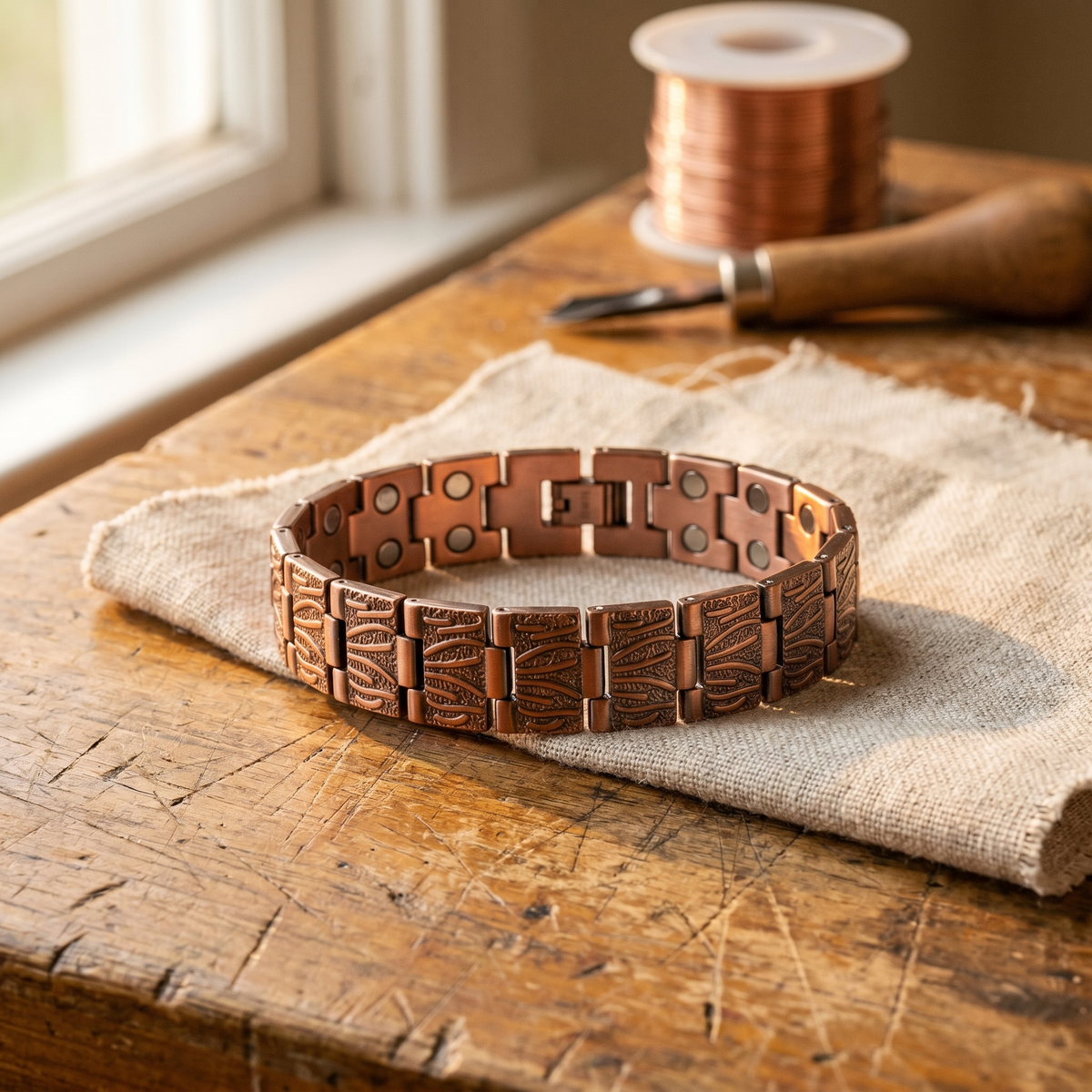Luvenora's Grit Men's Copper Bracelet
