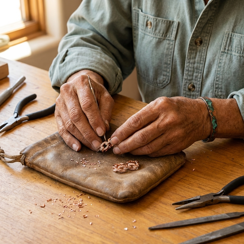 Luvenora's Tor Copper Earrings