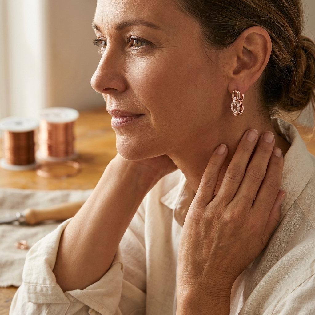 Luvenora's Tor Copper Earrings