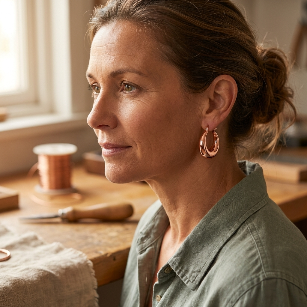 Luvenora's Marl Copper Earrings