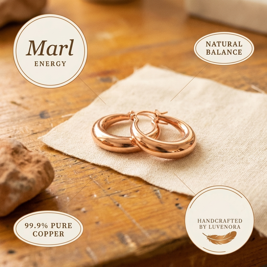 Luvenora's Marl Copper Earrings