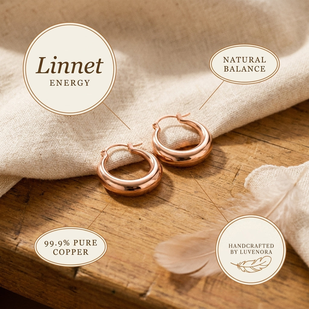 Luvenora's Linnet Copper Hoop Earrings
