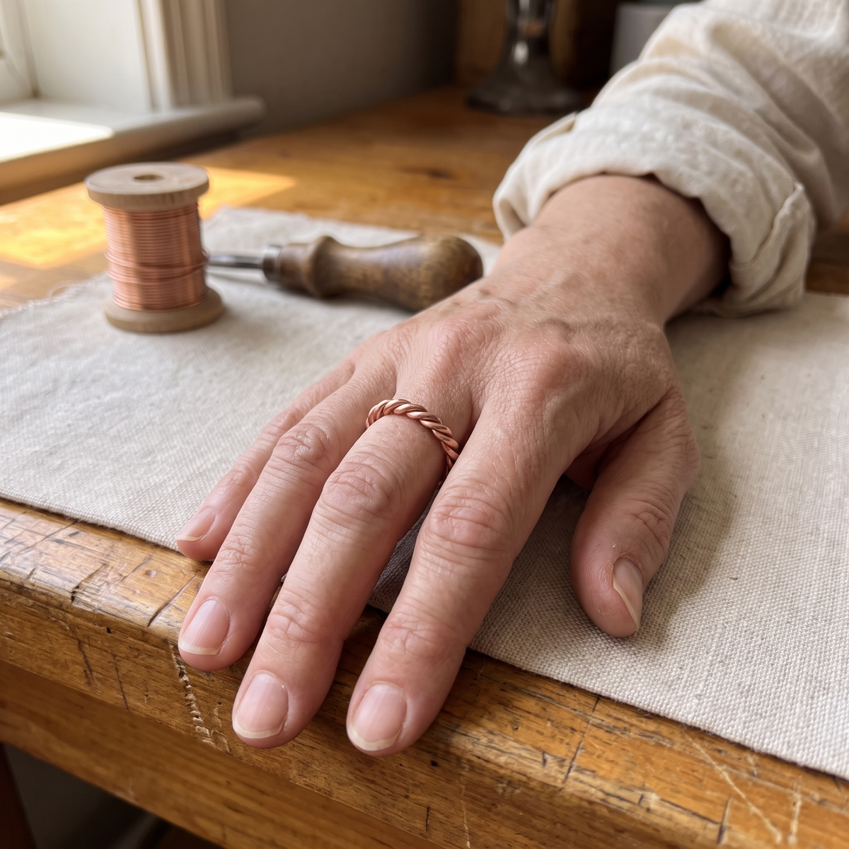 Luvenora's Copper Tensor Ring