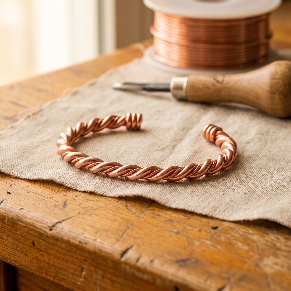 Luvenora's Tensor Copper Bracelet
