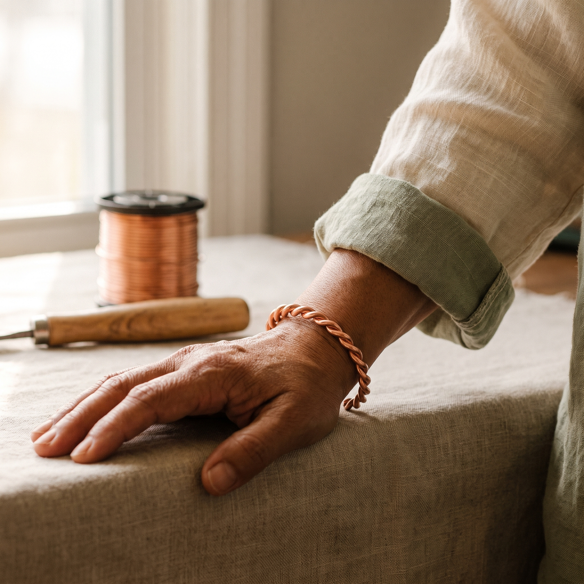Luvenora's Tensor Copper Bracelet