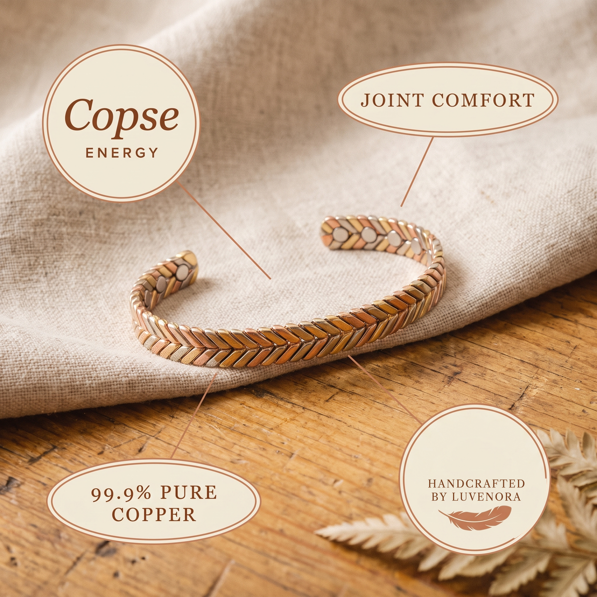 Luvenora's Copse Copper Bracelet