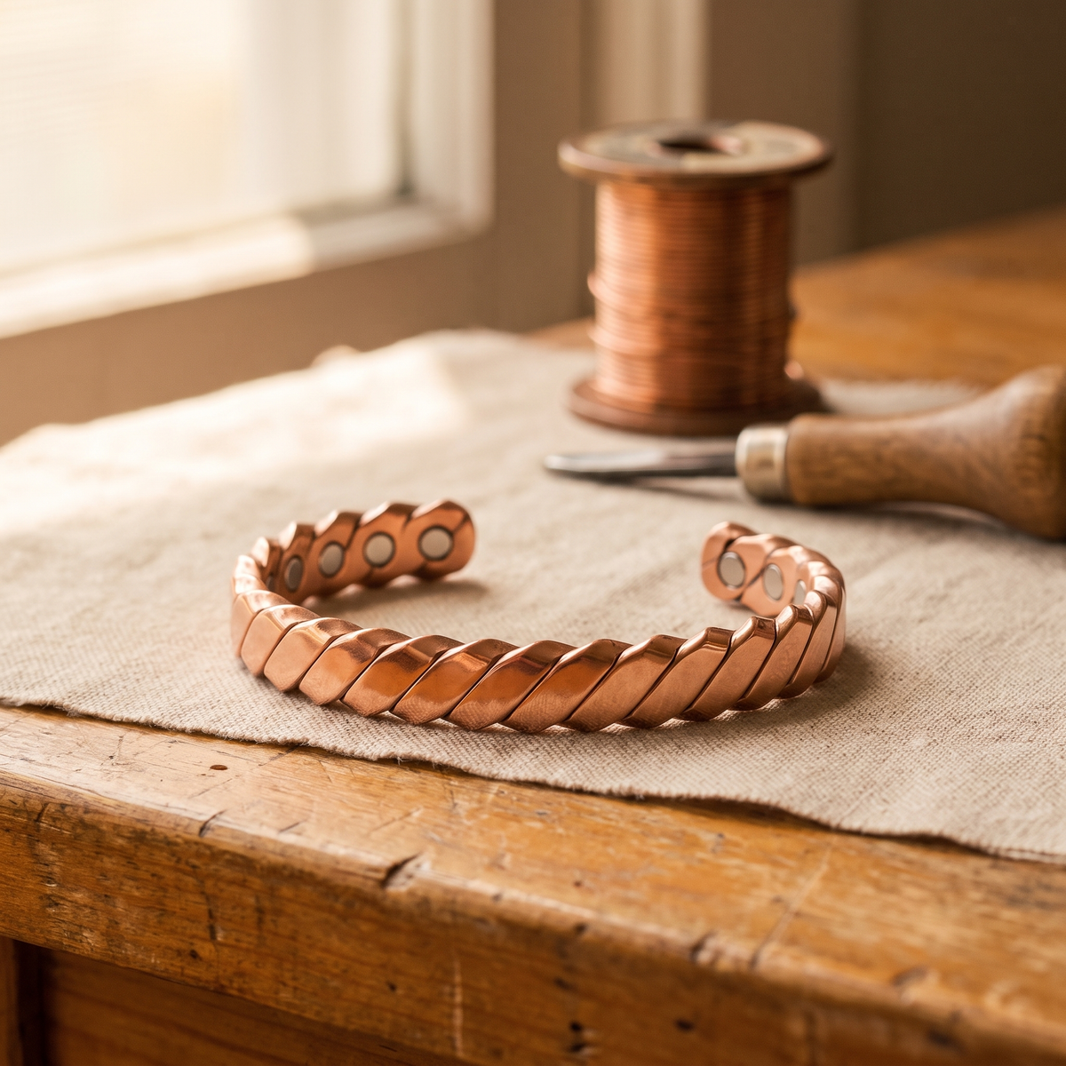Luvenora's Moss Copper Bracelet