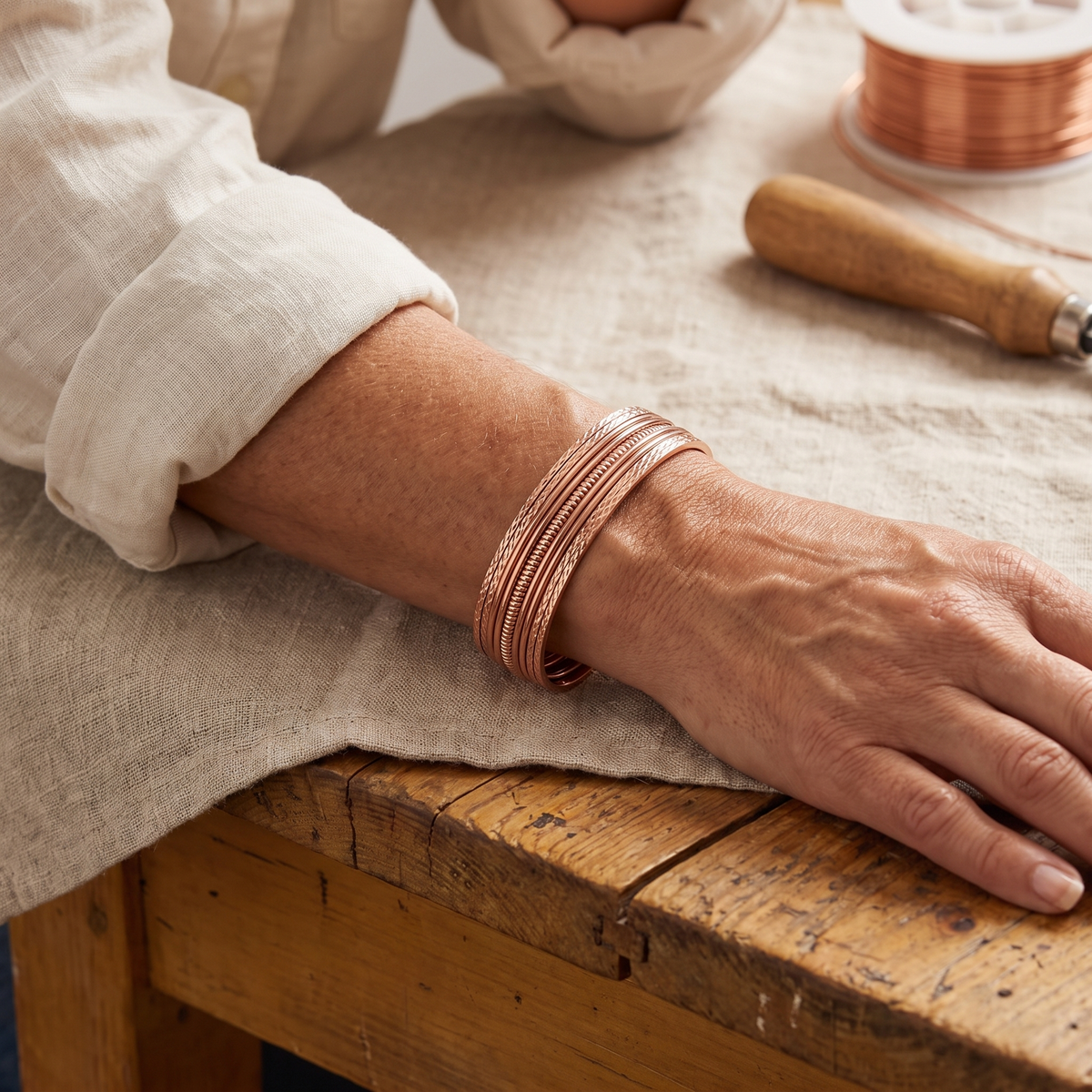 Luvenora's Bracken Copper Bracelet