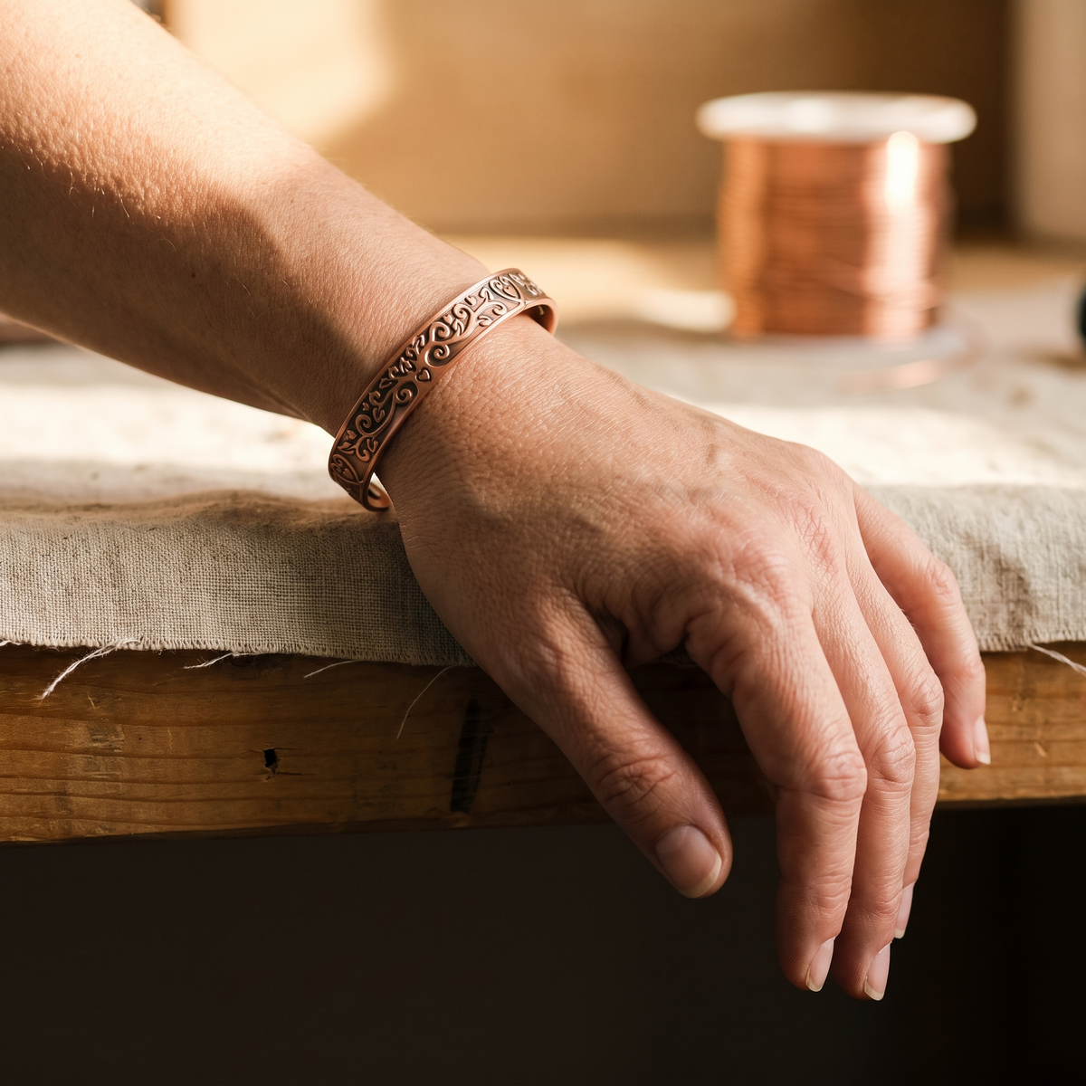 Luvenora's Tide Copper Bracelet