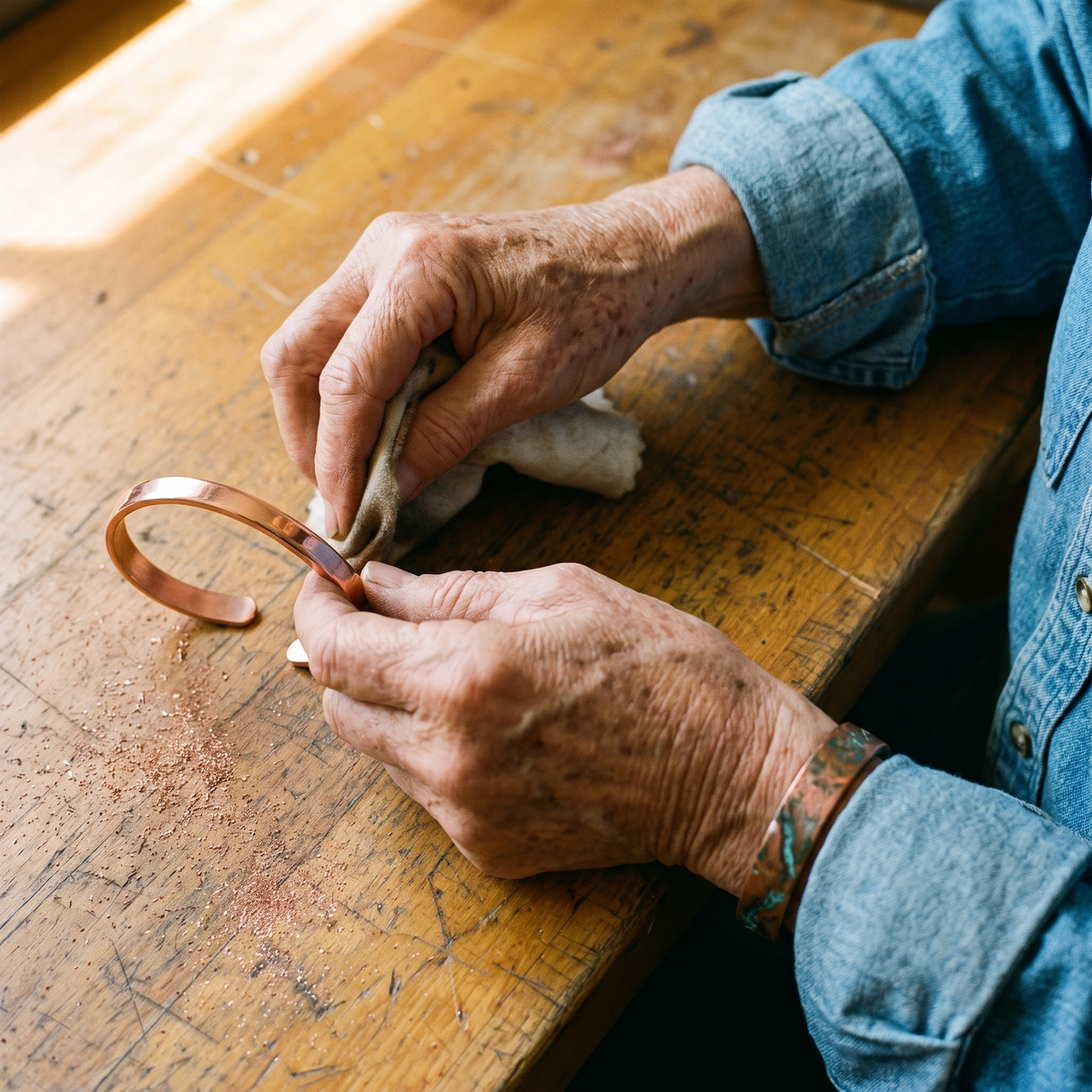 Luvenora's River Copper Bracelet
