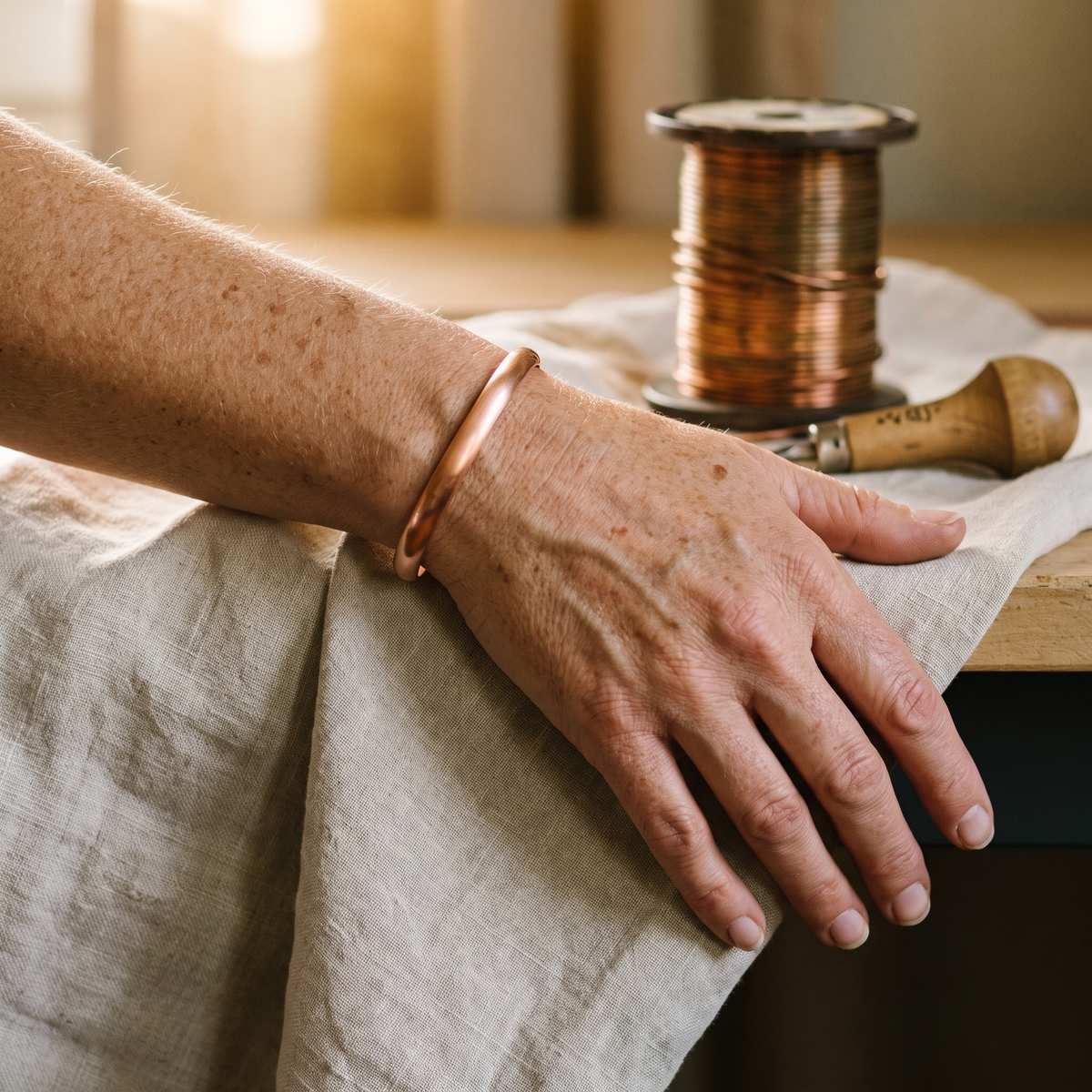 Luvenora's Flow Copper Bracelet