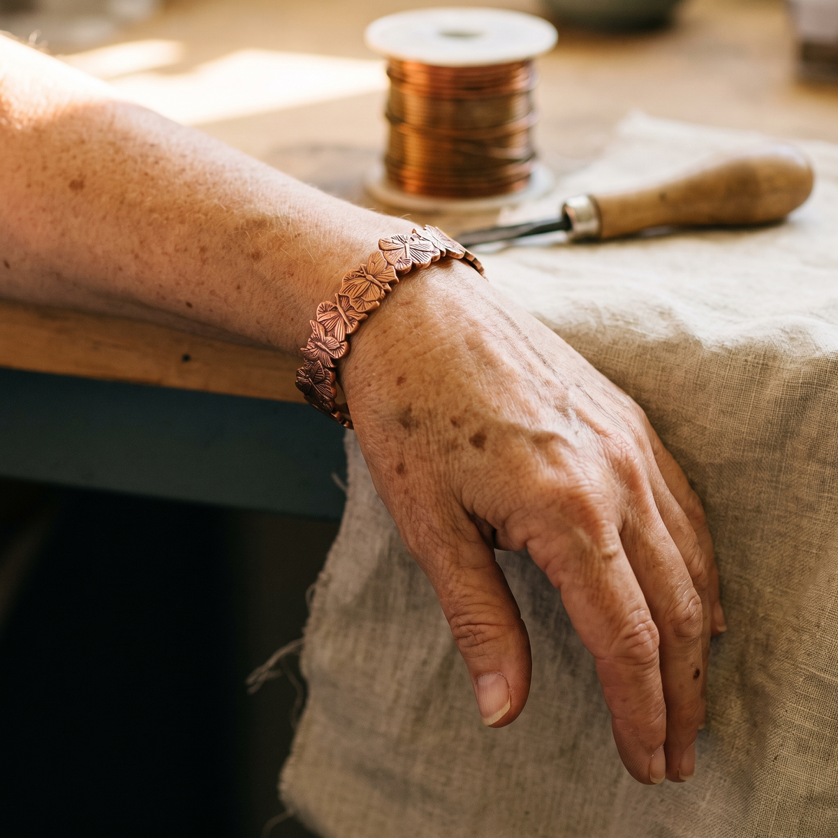 Luvenora's Sky Copper Bracelet