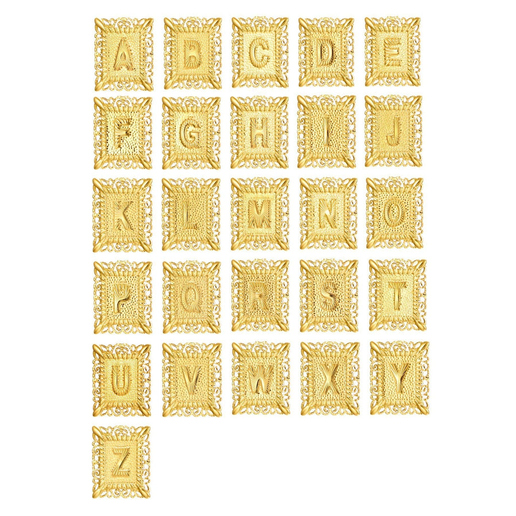 14k Initial Necklace + FREE Cross Necklace