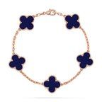 CLOVER 5 MOTIF LAPIS LAZULI BRACELET COLLECTION VIP