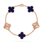 CLOVER 5 MOTIF LAPIS LAZULI BRACELET COLLECTION VIP