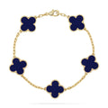 CLOVER 5 MOTIF LAPIS LAZULI BRACELET COLLECTION VIP