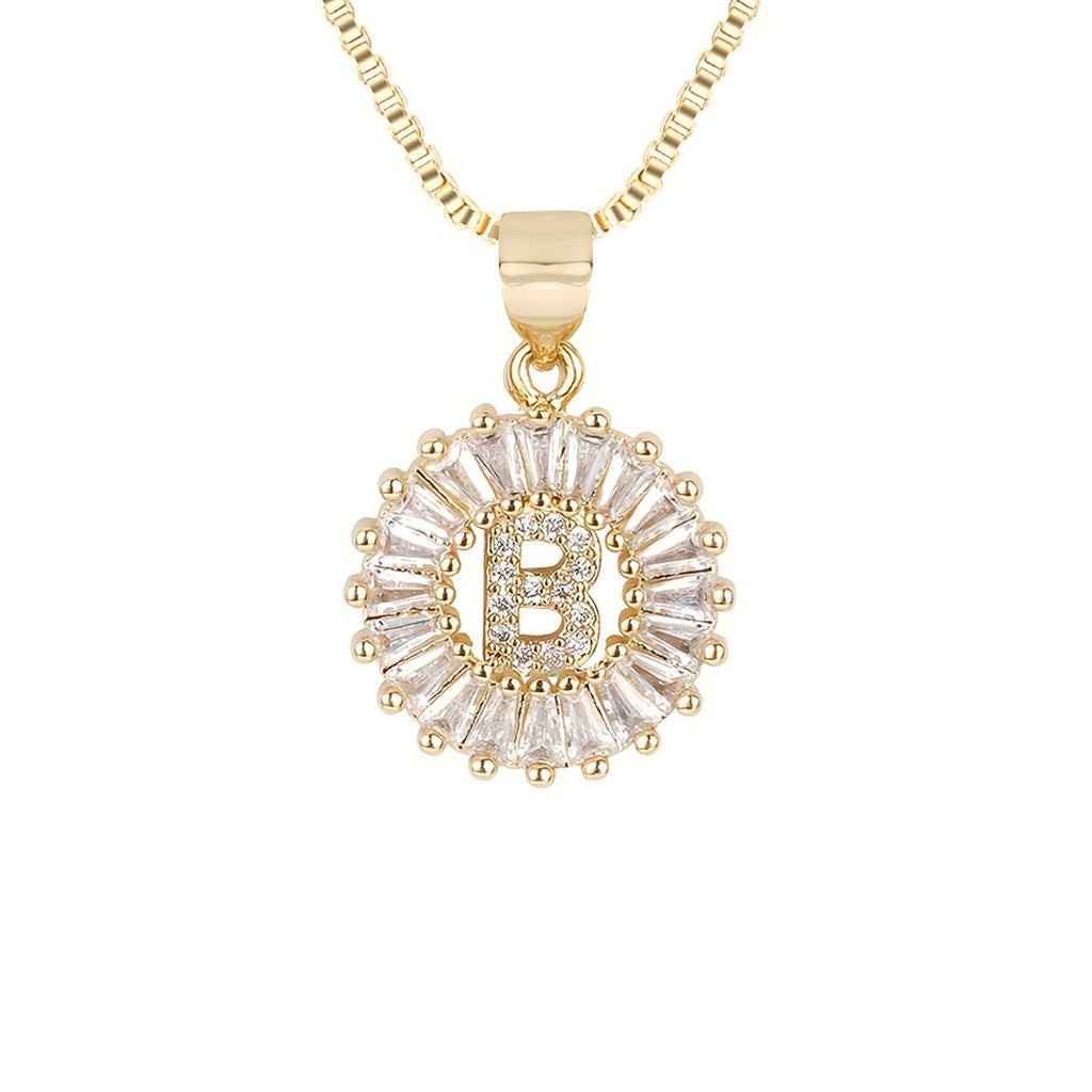 Circle Initial Necklace