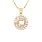 Circle Initial Necklace