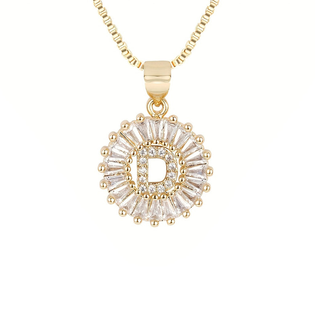 Circle Initial Necklace