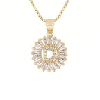 Circle Initial Necklace