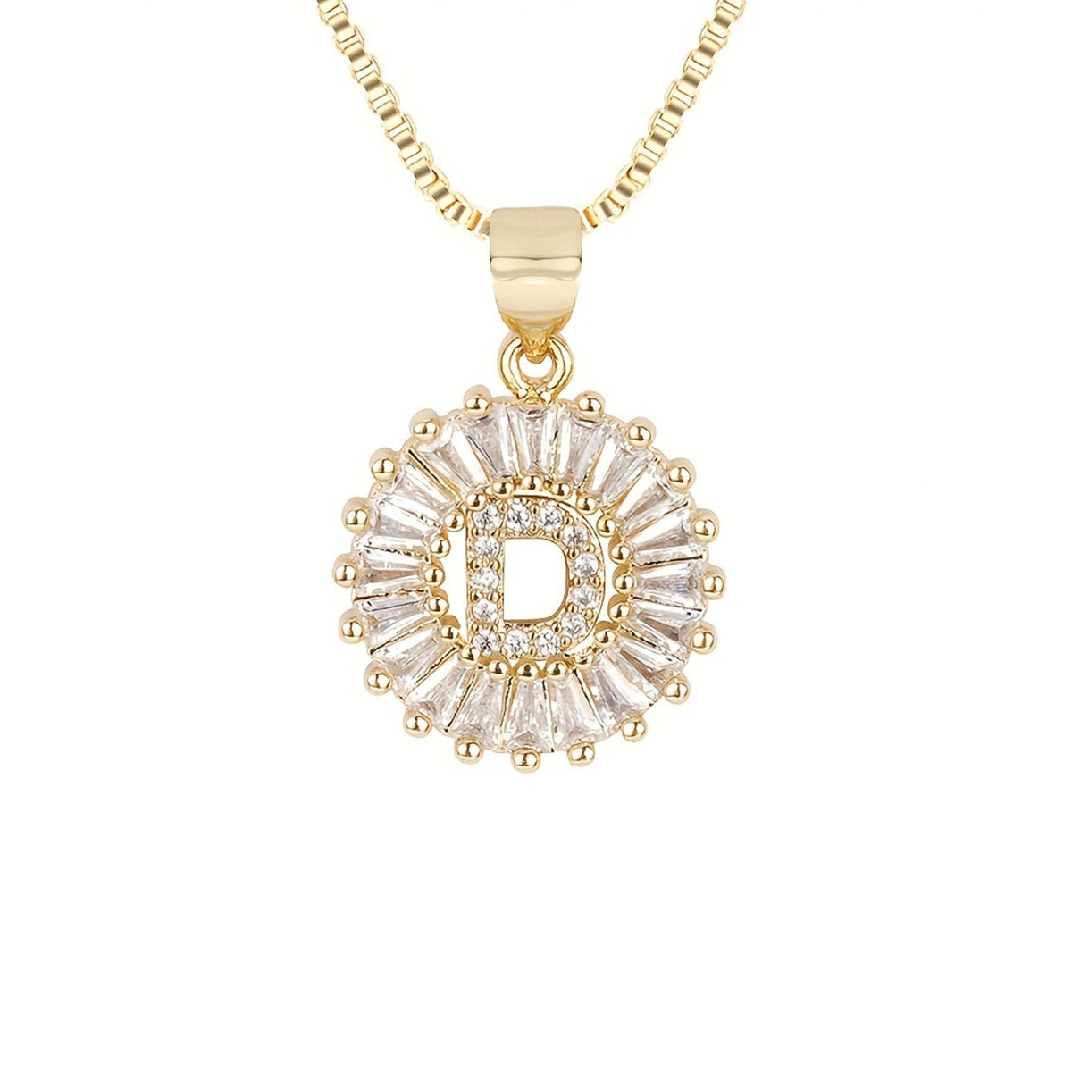 Circle Initial Necklace