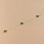 CLOVER 5 MOTIF MALACHITE BRACELET COLLECTION VIP