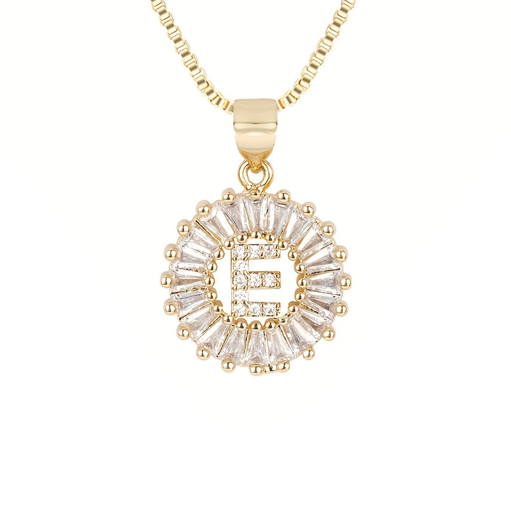 Circle Initial Necklace
