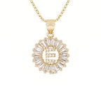 Circle Initial Necklace