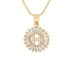 Circle Initial Necklace