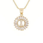 Circle Initial Necklace