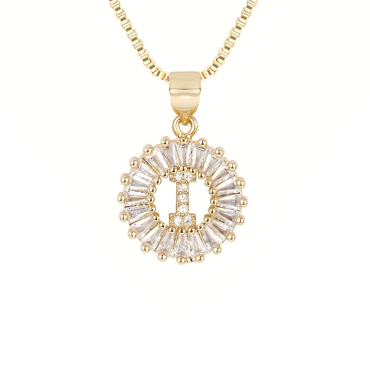 Circle Initial Necklace