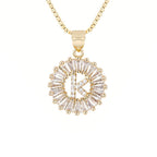 Circle Initial Necklace
