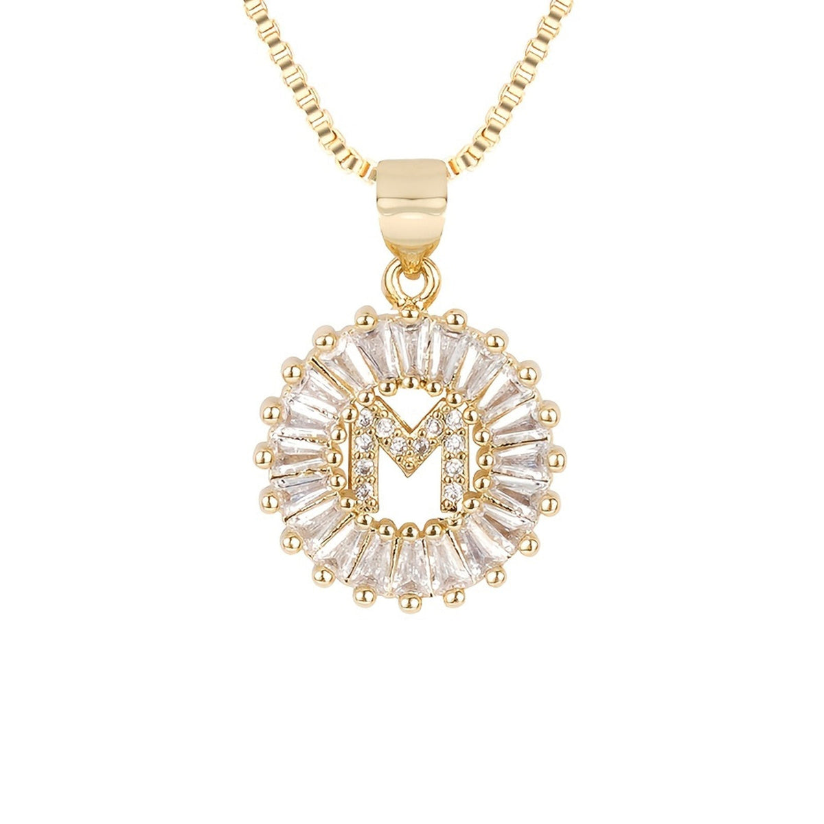 Circle Initial Necklace