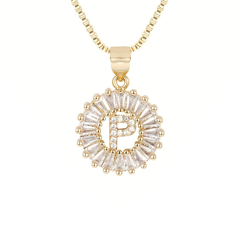 Circle Initial Necklace