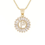 Circle Initial Necklace