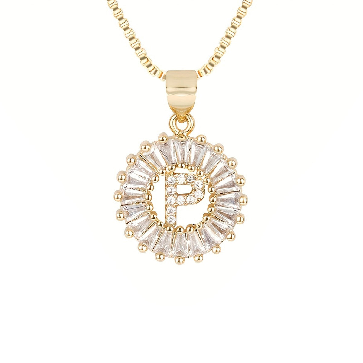 Circle Initial Necklace